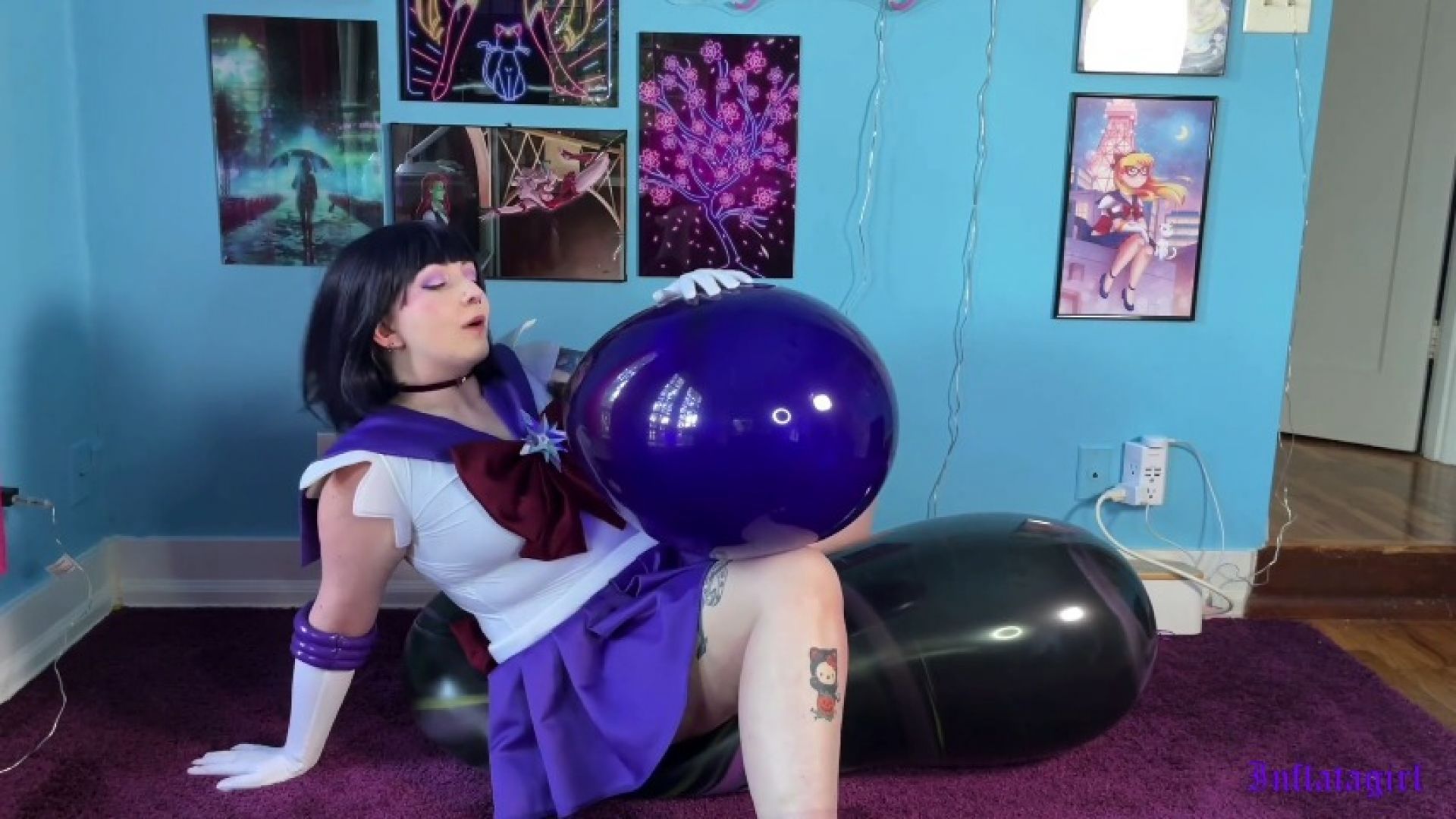 Sailor Saturn Plays With Dark Planet Balloons