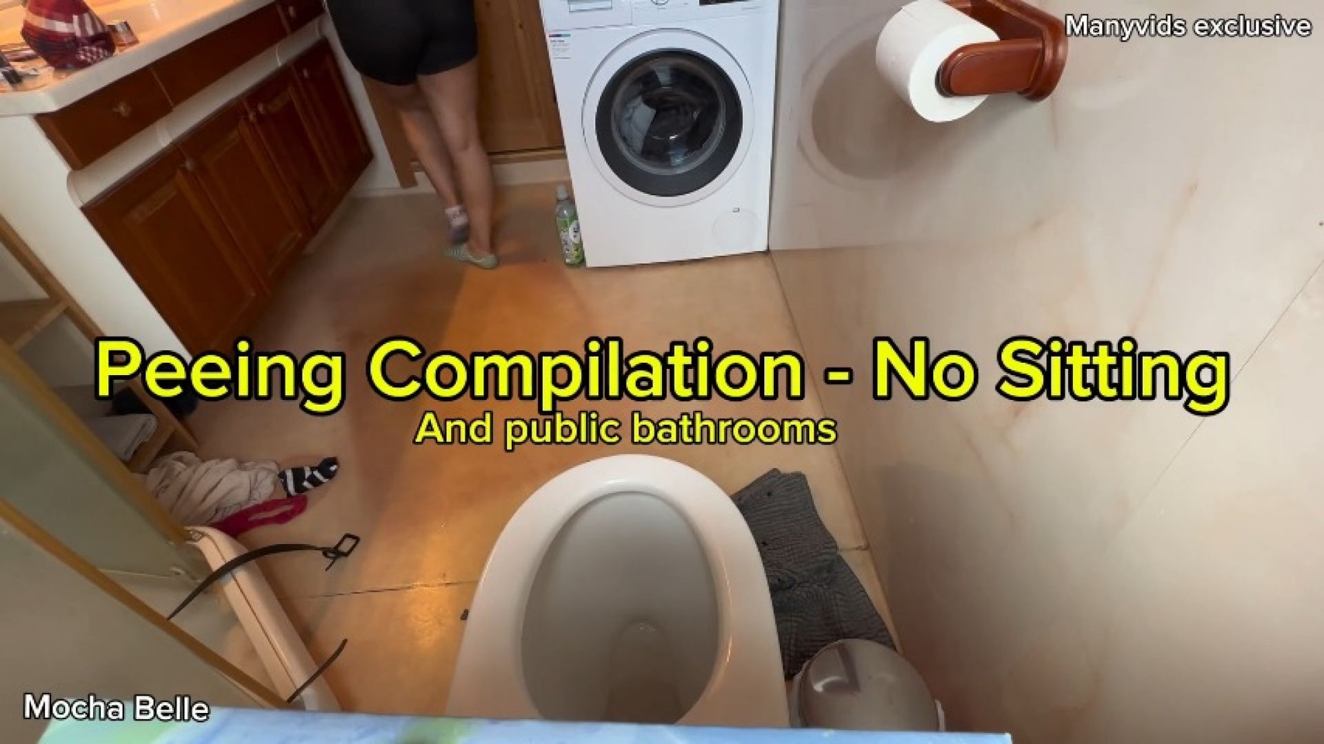 Peeing compilation on toilet no sitting