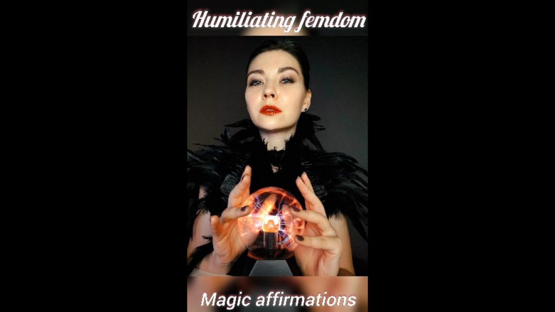 Humiliating femdom, negative affirmations, bad Haloweenwitch