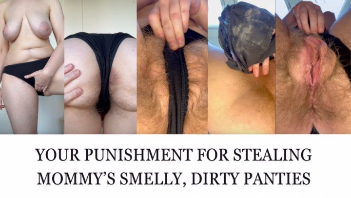 Punished for stealing mommy's dirty panties