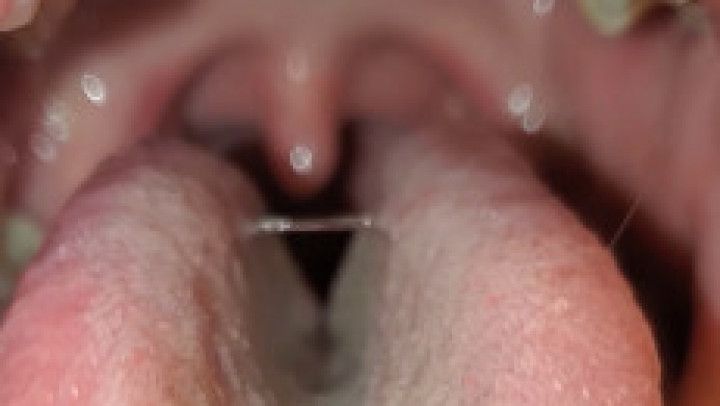 Mouth show with spit/drool