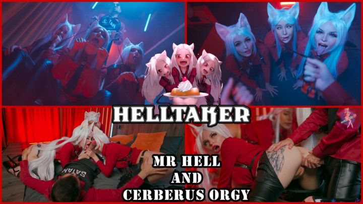 4K Helltaker: Mr Hell and Cerberus Orgy