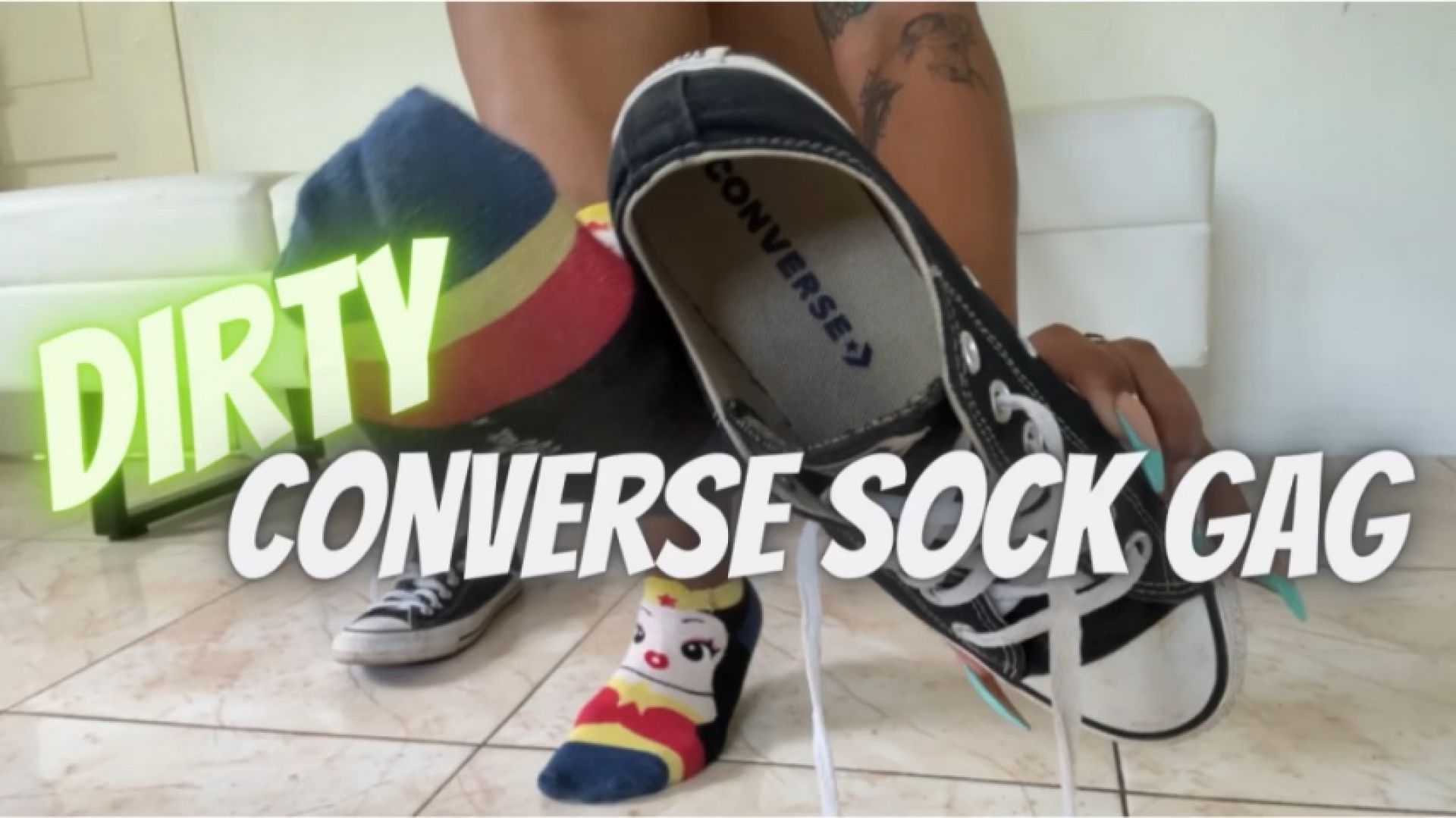 Dirty Converse Sock Gag