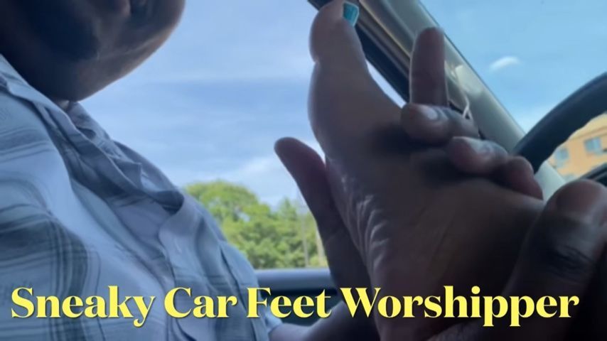 Sneaky Car Feet Worshipper