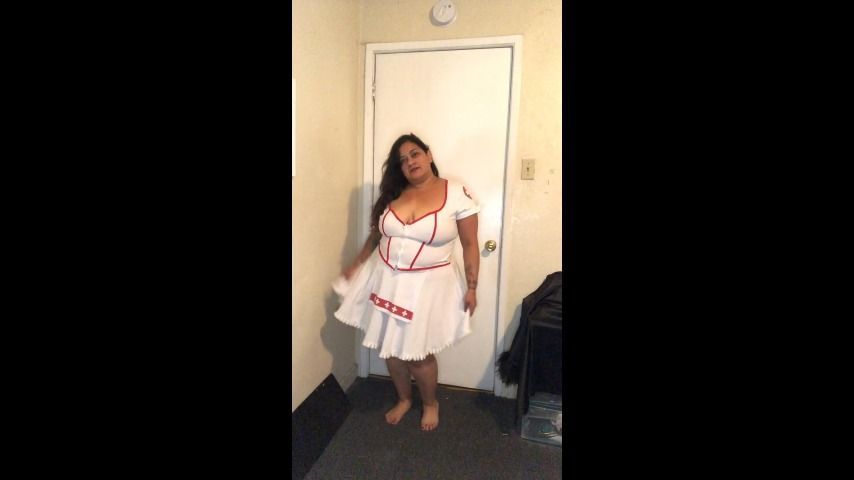 Big Booty Nurse Does BBW Dance