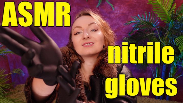 ASMR: nitrile gloves