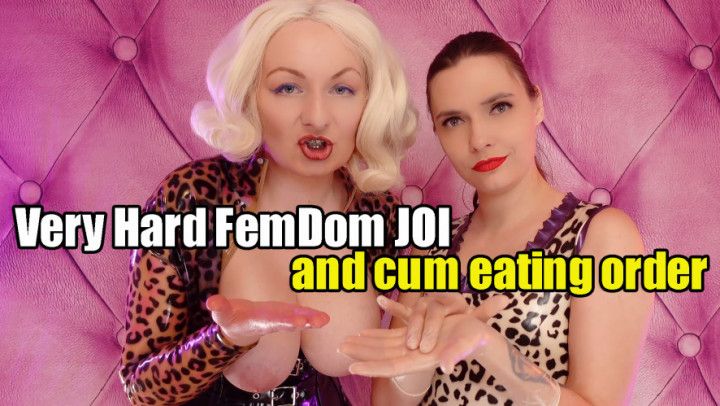 Humiliating JOI with curse words and cum eating instructions