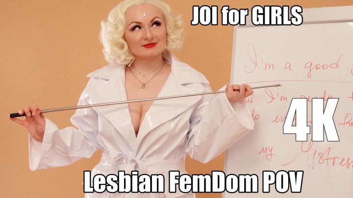 JOI for GIRLS - Lesbian FemDom POV video