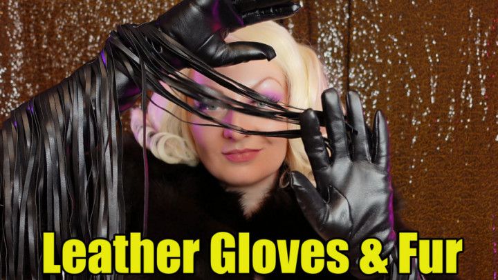 Leather gloves &amp; fur