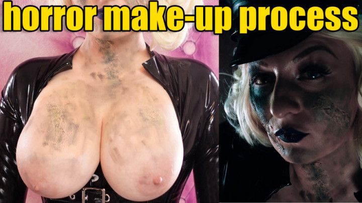 Horror make-up process