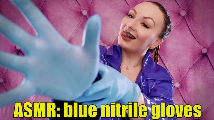 ASMR: nitrile gloves