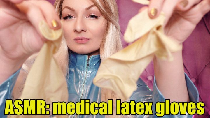 Latex Gloves oil ASMR video PVC coat