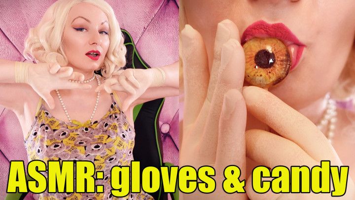Latex Gloves 2 Layers &amp; Food ASMR video