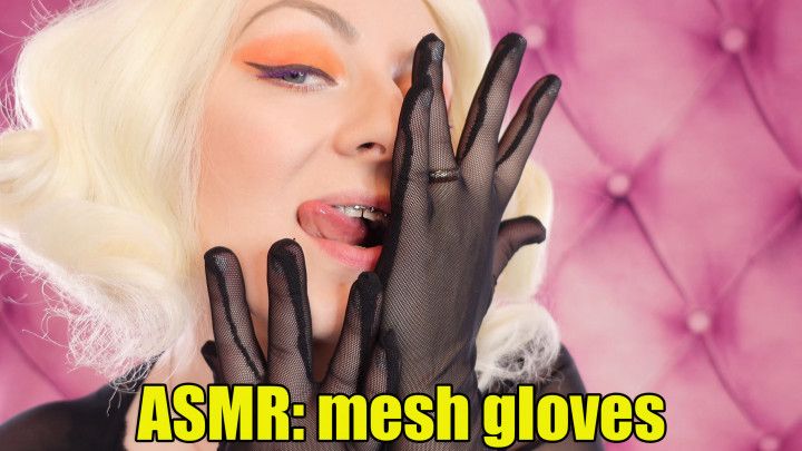 ASMR: mesh gloves no talking) hot MILF