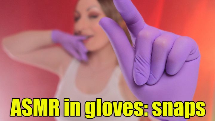 hot ASMR in gloves with snaps JOI vibes