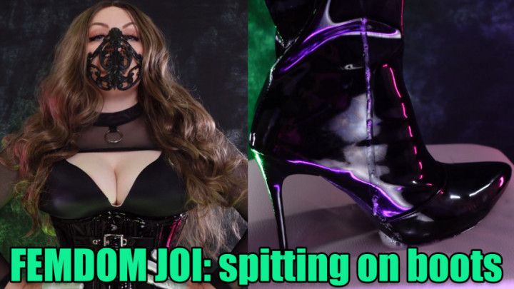 FEMDOM JOI: spitting on boots, countdown