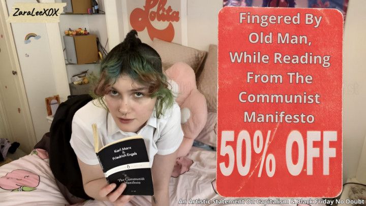 Fingered By Old Man While Reading The Communist Manifesto