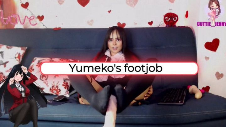Feet fetish - Yumeko Jabami