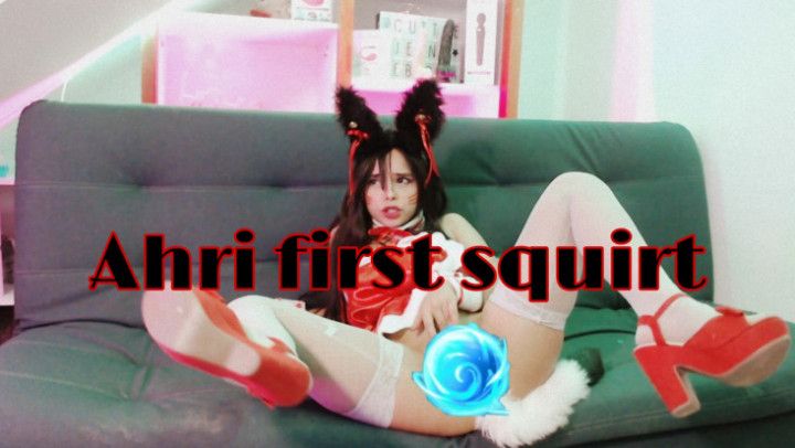 Ahri from league of legends squirt