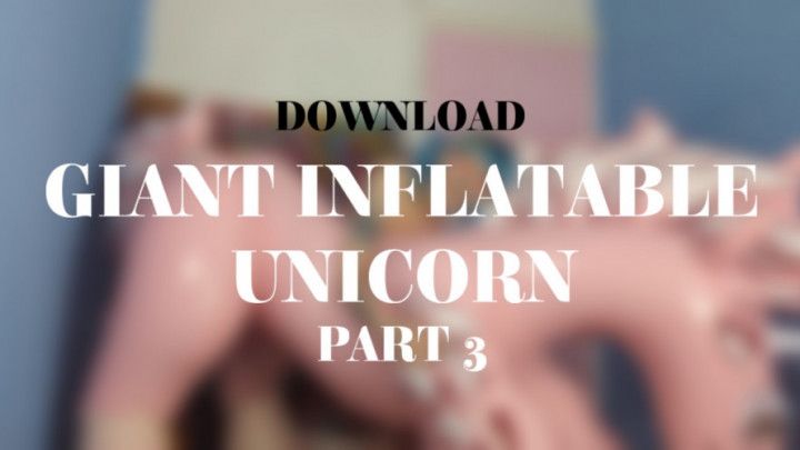 GIANT INFLATABLE UNICORN PART 3