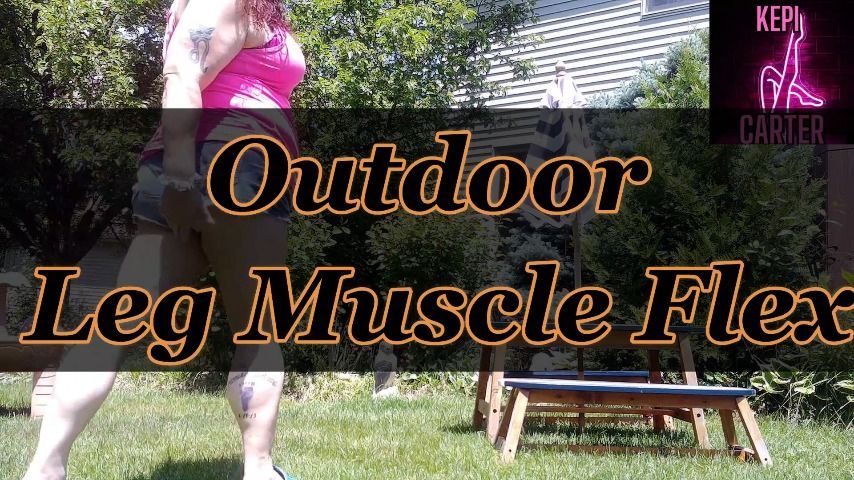 Outdoor Oil Calf and Thigh Muscle Flex