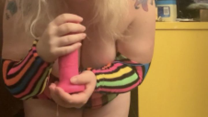 Sissy slut gets taught to suck cock