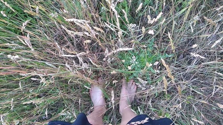 Barefoot Walk in the Fields