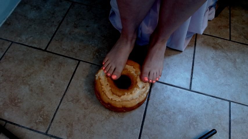 Angel Food Cake Feet Smooshing