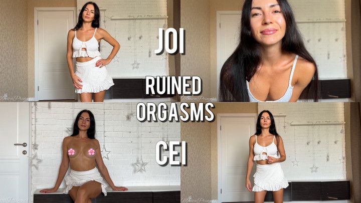 JOI, ruined orgasms, CEI, boobs flashing as a reward