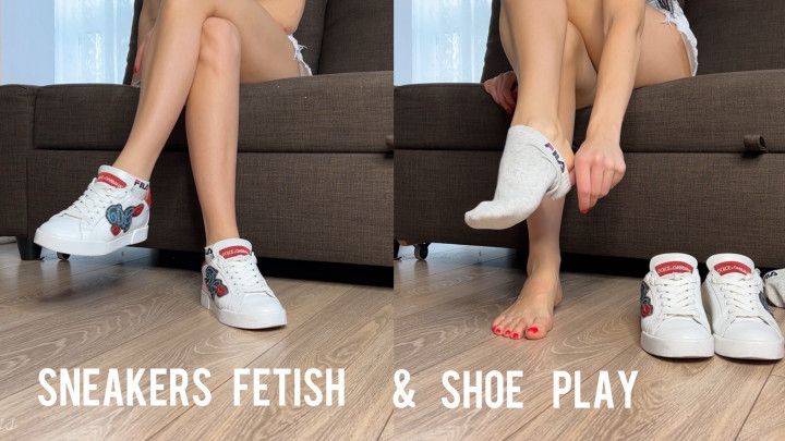 Sneakers fetish &amp; shoe play