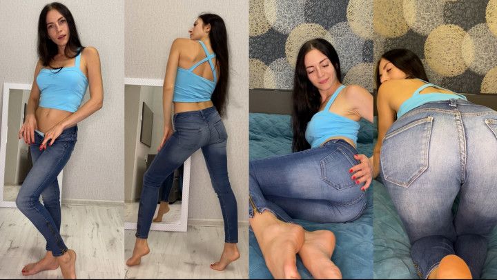 Teasing &amp; edging in jeans, JOI