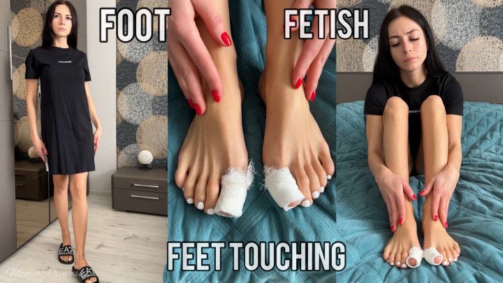 Foot fetish, feet touching