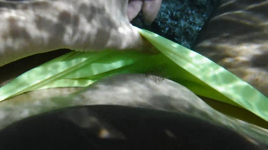 POV: fingered underwater