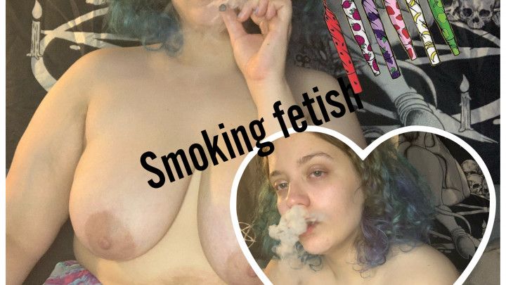 Naked bbw smoking and coughing fetish