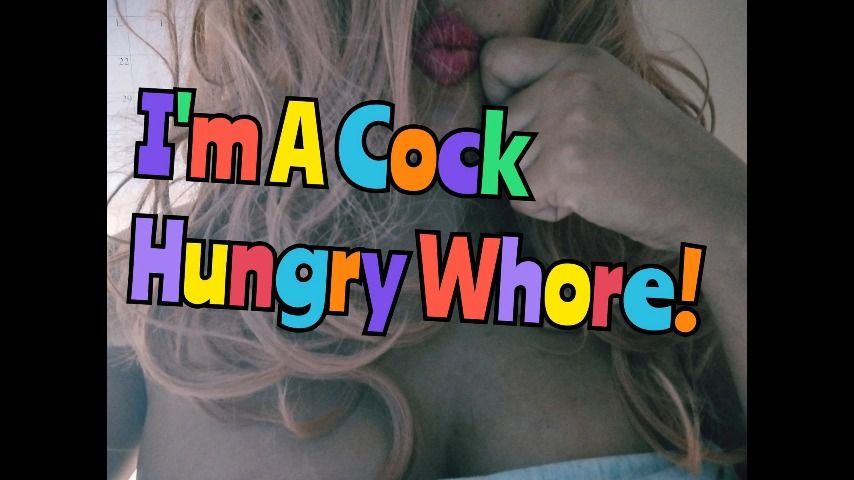 I'm A Cock Hungry Whore Audio