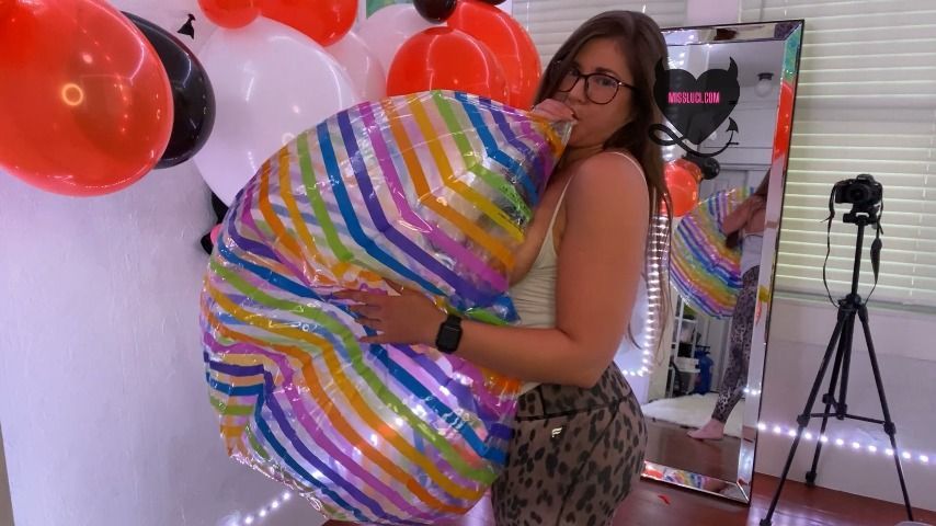 Wet Set Beach Ball Blow Inflate + Tease