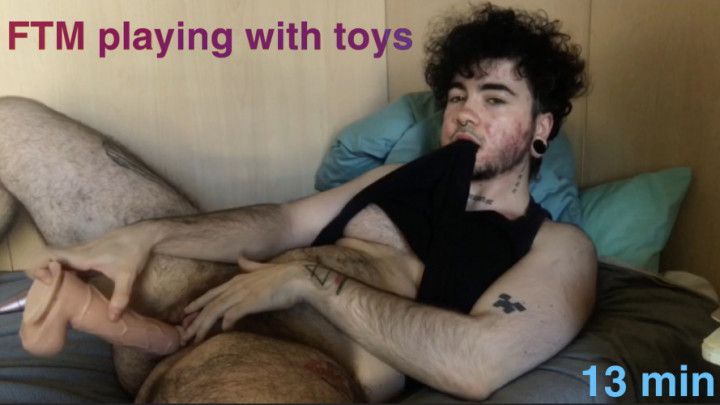 FTM playing with toys