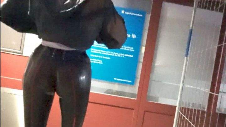 Latex Pierced Girl in Public p2