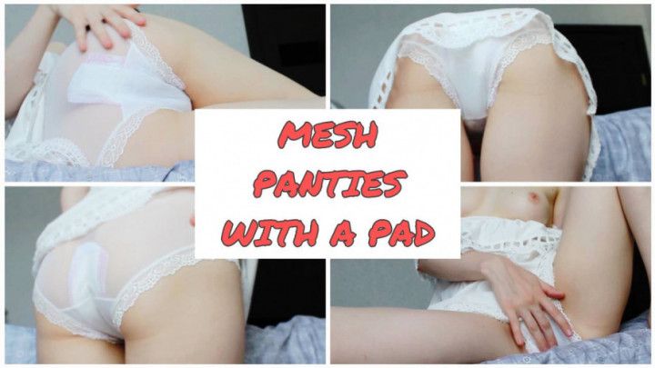 GENTLE TEASING VIDEO IN WHITE MESH PANTIES