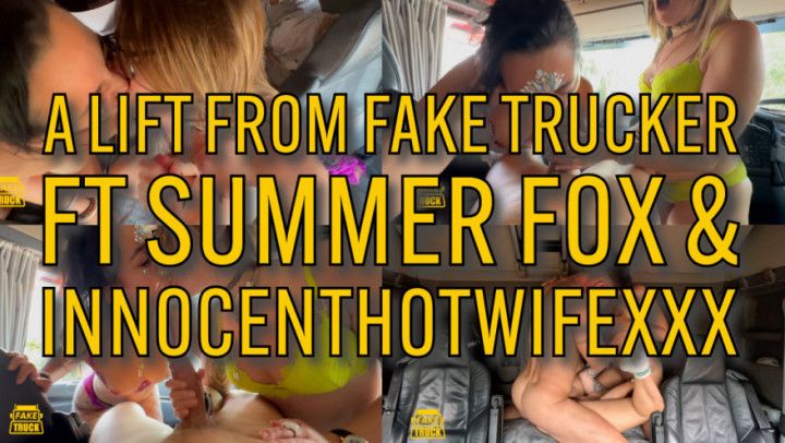 A Lift From Fake Trucker ft Summer Fox &amp; InnocentHotwifexxx