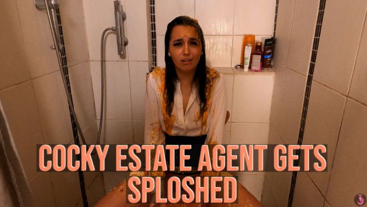 Cocky Estate Agent Gets Sploshed