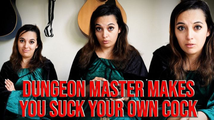 Dungeon Master Makes You Suck Your Own Cock