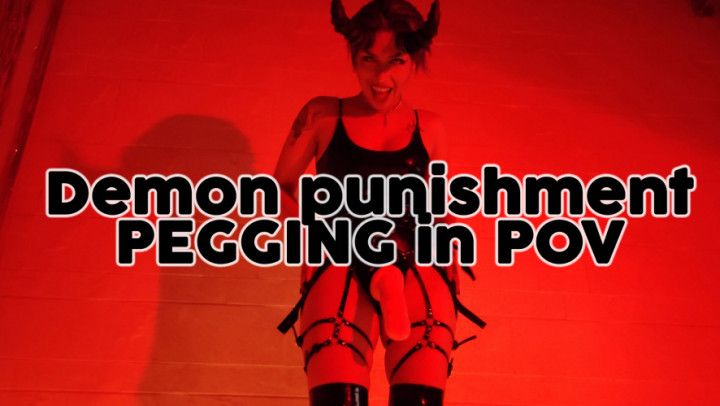 Demon punishment PEGGING in POV