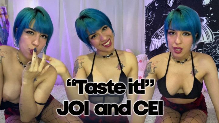 Cum eating instructions and JOI