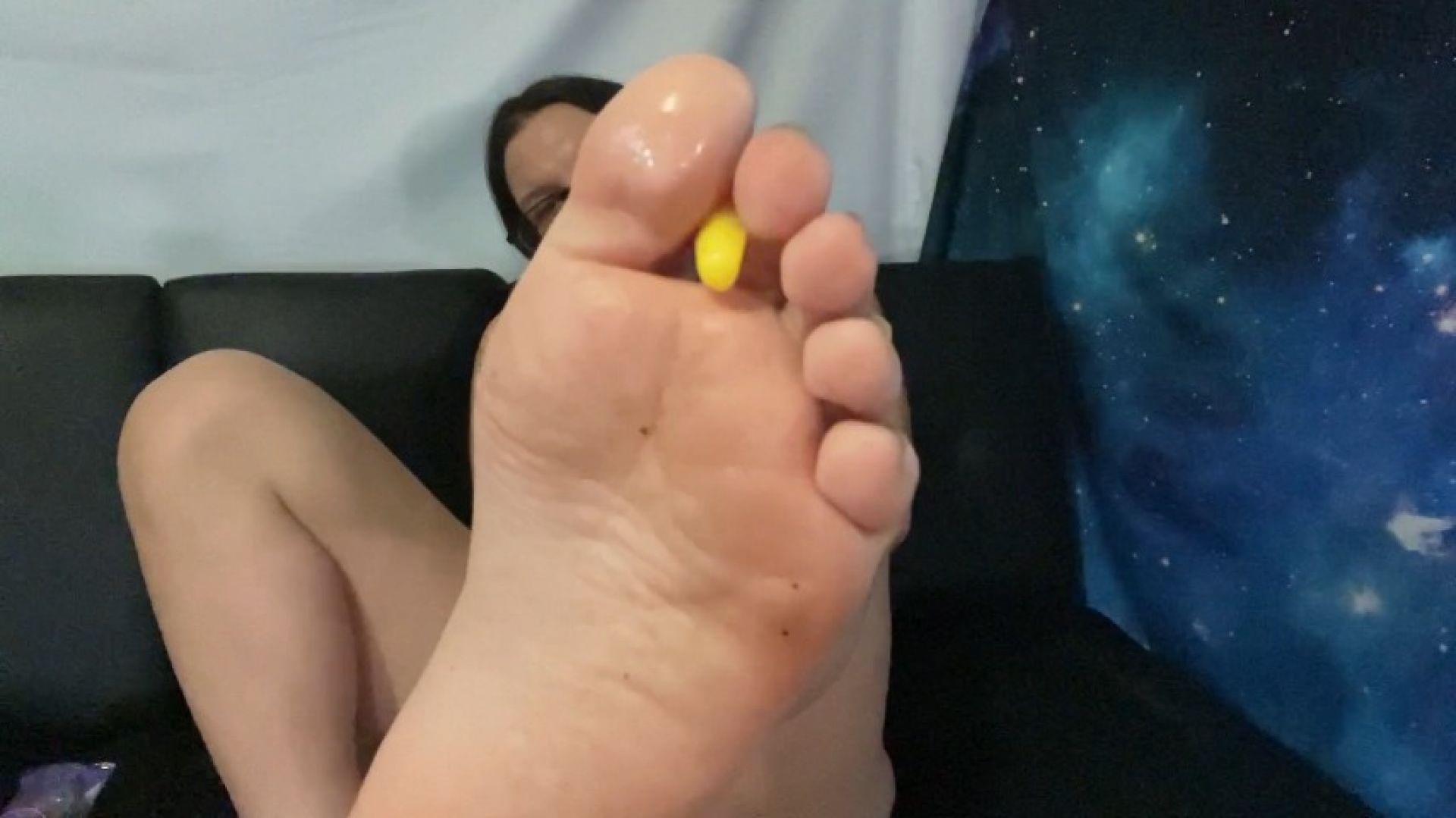 Eating Gummies With Dirty Feet