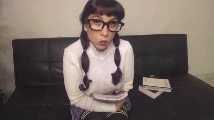 NERDY GIRL - JERK OFF FOR MY BUBBLE GUM