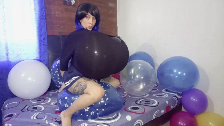 BIG BALLOONS' TITS HARD  SLOWLY RIDING  B2P + SHARP PIN