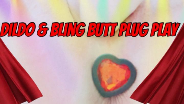 Dildo &amp; Bling Butt Plug Play