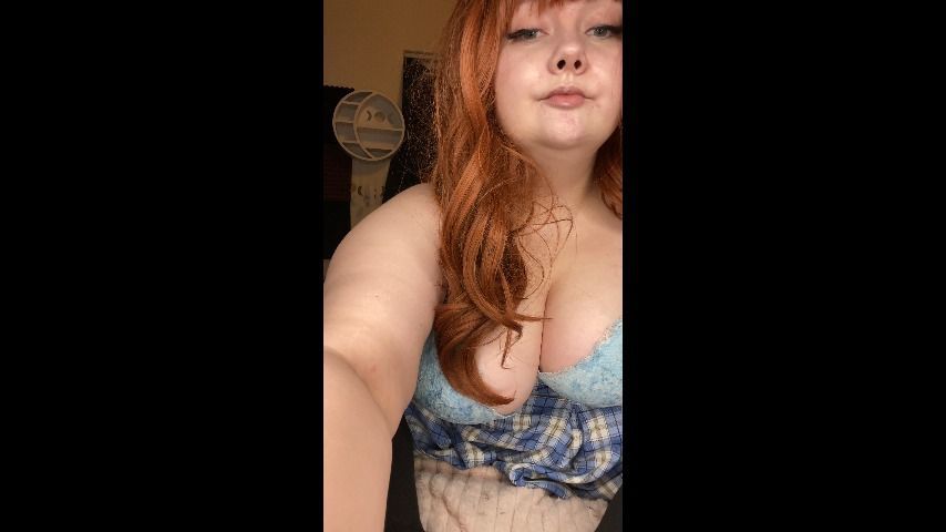 Lonely BBW Redhead College Girl Masturbates To You