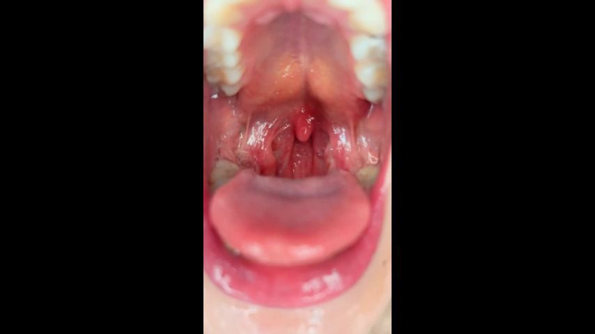 4k Uvula throat close up - Beg for you cum